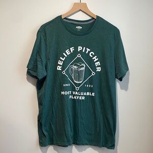 Old Navy Teal Relief Pitcher Tee